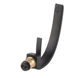 G1/2 Curve Design Undercounter Basin Water Faucet Single Hole Basin Cold and Hot Mixer TapBlack V1294-YM0901-3112200145611