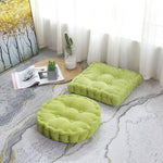 SOGA 2X Green Square Cushion Soft Leaning Plush Backrest Throw Seat Pillow Home Office Sofa Decor SQUARECU89X2