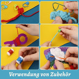 87-piece Crochet Hook Set for Beginners with Yarn and Knitting Accessories, Includes Crochet Bag, V1188-MS-325-1071