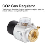 CO2 Mini Gas Regulator T21 * 4 Soda Pressure Gauge Wire CO2 Charger Kit 0-90 PSI V1294-YM0901-JY35545
