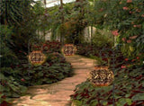 Outdoor Garden Light Hollowed Out Shadow Lantern Hanging Powered Lamp Garden Landscape V1294-YM0721-10143568
