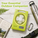 2-in-1 Solar Fan & LED Light - 2400mAh Power Bank, Type-C Solar Charging Foldable Portable Lantern V1107-736-95657