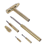 6 in 1 Metal Mini Hammer,Portable Multitool Hammers,Metal Hammer and Screwdriver Multitool Set with V1189-LWWAL-20260401-07038