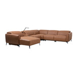 London 5 Seater Corner Sofa Chaise Genuine Leather Electric Recliner Power Slide Left Chaise V43-SOF-LONDN-L-CS