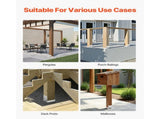 4x4 Post Base 10 Pcs, Inner Size 3.53x3.56inch/89.6x90.5mm Concrete Post Anchor, Heavy-Duty V952-HNTJZ44YC10JREKGG001V0