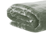 Laura Hill 800-GSM Mink Blanket Queen Size Double-Sided Soft Plush Bed Faux Throw Rug Sage MNKHV-SG