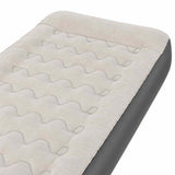 DreamZ Inflatable Mattress TPU Air Bed with Pillow Pump Camping Single Grey MS1032-190X90-AU