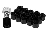 SWETRACE 16X Lug Nuts Black Aluminium Alloy Car Wheel Nut Covers Daily Use V1189-LWWAL-20260327-03805