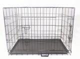 42' Portable Foldable Dog Cat Rabbit Collapsible Crate Pet Rabbit Cage with Cover Blue V278-CR42-W-COVER-BLUE