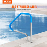 Pool Handrail 46 x 37 inch Stainless Steel for Indoor/Outdoor V952-BXGYCFSYM4632HFCOV0