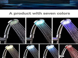 LED Shower Head Battery-Free Shower Head Glowing Shower Head Air Injection - Silver - Size Seven V1106-DSZ-SHOWER2-001-SLR-SEVEN-COLORVARIABLELIGHT
