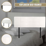 PU Leather Queen Bed Headboard Bedhead - White V63-768145