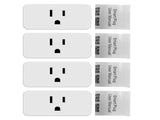 4 Pack Smart Socket 2.4GHz WiFi Only TY APP Remote Smart Sharing 16A Smart Plugs with Voice V1294-YM0901-HS7087