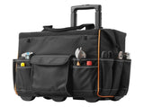 Rolling Tool Bag, 110 lbs Load Capacity, 25 Pockets Heavy Duty Roller Tool Bag with Adjustable V952-GLGJD18YC600UPU23001V0