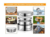11 Piece Stainless Steel Camping Mess Kit V1370-AZ4-07897