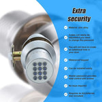 Digital Electronic Code Door Lock Keyless Entry Keypad Programmable Lock Knob V63-837851