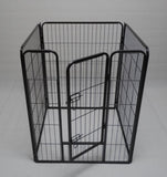 YES4PETS 4 Panels 100 cm Pet Dog Cat Puppy Rabbit Exercise Playpen Fence w Door V278-HPL100-4-B-DOOR