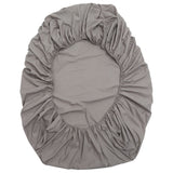 Elastic Cotton Fitted Sheet for Home Bed Mattress Protection in Gray V1370-AZ4-17098