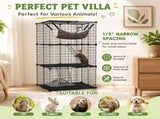CARLA HOME Large Cat Cage Diy Enclosure, 3 Tier Pet Playpen Cat Kennel V178-36585