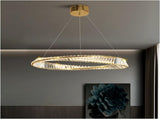 Modern Crystal Flushmount Chandeliers, Remote Control V178-24051