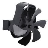 6 Blade Magnet Wall Mount Heat Powered Stove Fan Pipe Fireplace Fan Magnetic Installation for Wood V1294-YM0706-3114230124211