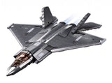 Sluban B1186 Model Kit 144 J35 Carrier Fighter Chinese Stealth Jet Plane PLAAF Building Blocks SLB1186