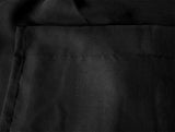 2 Long drop Sheer Voile Curtains 590cm wide 270cm Drop Hooks Pinch Pleat Black V702-CNA5-4-1 BLK