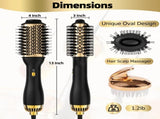 Hair Brush Blow Brush, Hot Air Brush with Oval Barrel, Salon-Grade Hair Brush Blow V1370-AZ4-05006