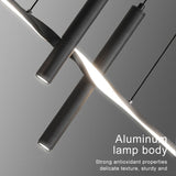 BAMDECOR A206 Modern Black Scandinavian Pendant Light Table Dining Room Living Room Pendant Lighting V255-BAM-A206-1.5-BLK