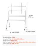 Rolling TV, Mobile TV Cart for 35-100 Inch LED/LCD/OLED Flat/Curved TVs, Portable Monitor V952-TYSDLDDSJZJZXEGLK001V0