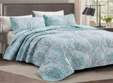 Distinctive Quilted Coverlet and Pillowcases Set Make a Bold Statement - Queen size V745-MAC080435Q13U