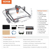 Laser Engraver, 10W Output Laser Engraving Machine, 15.7" x 15.7" Large Working Area, 10000mm/min V952-KZXS10W4140CMBA57V3
