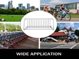 10 Holders Floor Bike Rack, 59" Length All-Steel Grid Bike Rack, 10-Bike Capacity Dual-Side Storage V952-TCJ-10C0000000001V0