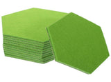 12 Pcs Self Adhesive Felt Board Tiles Hexagon Push Pin Stickers for Bulletin Boards and Wall V1370-AZ4-14060