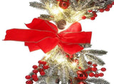 Artificial Christmas Swag Beautiful Exquisite Fade Resistant Christmas Teardrop Swag for Front Door V1294-YM0715-211123ZH02-1