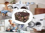 Foldable Fabric Storage Basket with Handles, Boho Floral Print Large Capacity Clothes Organizer for V1237-ZY-917-130