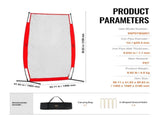 I Screen Baseball for Batting Cage, 7x4 ft Baseball & Softball Safety Screen, Body Protector V952-TSBHWIXQX74YMKWF6V0