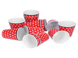 12pcs/Set Melamine Cup Imitation Porcelain Beverage Mug for Restaurant Student School Red V1294-YM0901-3118210147711
