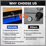 HORUSDY 42 inch 8 Drawer Tool Cabinet 1000 lbs Wood Top Power Strip Casters Blue V465-86514