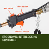 BAUMR-AG 65cc 9in1 Long Reach Garden Multi-tool, Pole Saw, Hedge & Line Trimmer, Brush Cutter, 12" V219-PLTL91BMRA9C2