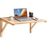 Wall Mounted Folding Table, Wall Mounted Drop Leaf Tables, Solid Wood Floating Desk for Dining, V952-FDBGZSMDB000O92SXV0
