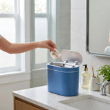 CARLA HOME 7L Automatic Trash Bin with Lid, Motion Sensor Garbage Can Blue V178-36564