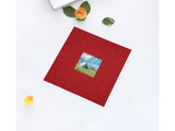 Photo Album 40 Pages Linen Cover Hardcover Reusable Sticky Stamp Collection Book Family Photos V1263-JX-2611