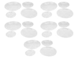 20pcs Plant Saucer Tray 6in 8in 10in 12in Heavy Duty Plastic Clear Flower Plant Pot Drip Tray for V1294-YM0703-3111230137911