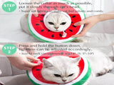 2 Pieces Adjustable Cat Collar Soft Cat Recovery Collar Cute Cat Elizabethan Collars Pet Neck V1192-AZ-W-13155