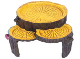 Resin Mini Stump Shape Hiding Hole Wooden Cave Artificial Aquarium Plants Ornaments for Shelter V1294-YM0715-3115210274111