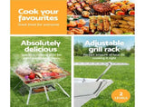 Grillz Fire Pit BBQ Grill with Carry Bag Portable FPIT-BBQ-X-CUBE