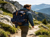 Large Hiking Backpack Outdoor Travel Daypack Camping Rucksack Lightweight Storage 16.9x13.4 Inch V1370-AZ4-09487