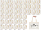 24 Pcs Mini Tote Bag Sublimation Blank Canvas Bags Reusable for Grocery Shopping, DIY, Easter Party V1259-DP01-A-1104