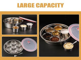 Multifunctional Jar Stainless Steel Canisters Sets for Kitchen Counter 1Set V1369-AZ3-W-18260